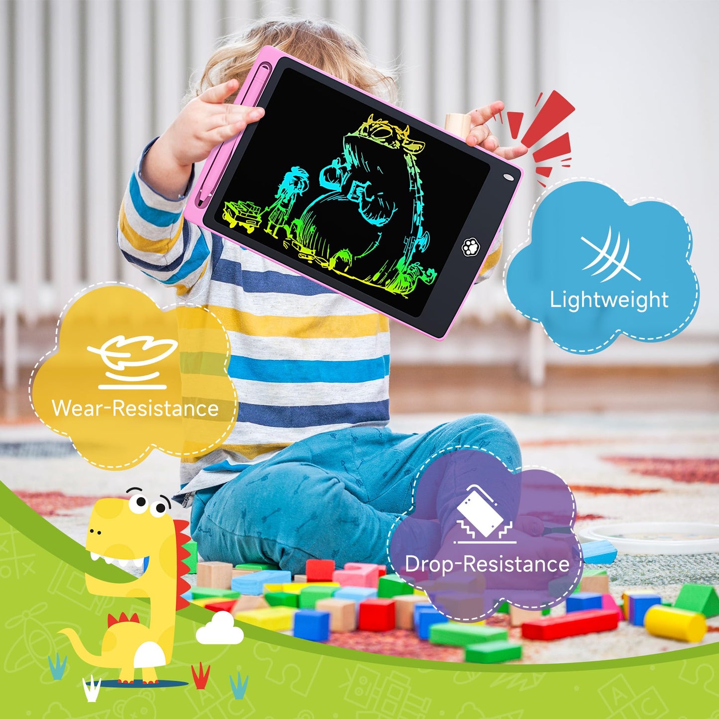 Sunlu 26-Pack LCD Writing Tablet 8.5in Doodle Board for Kids