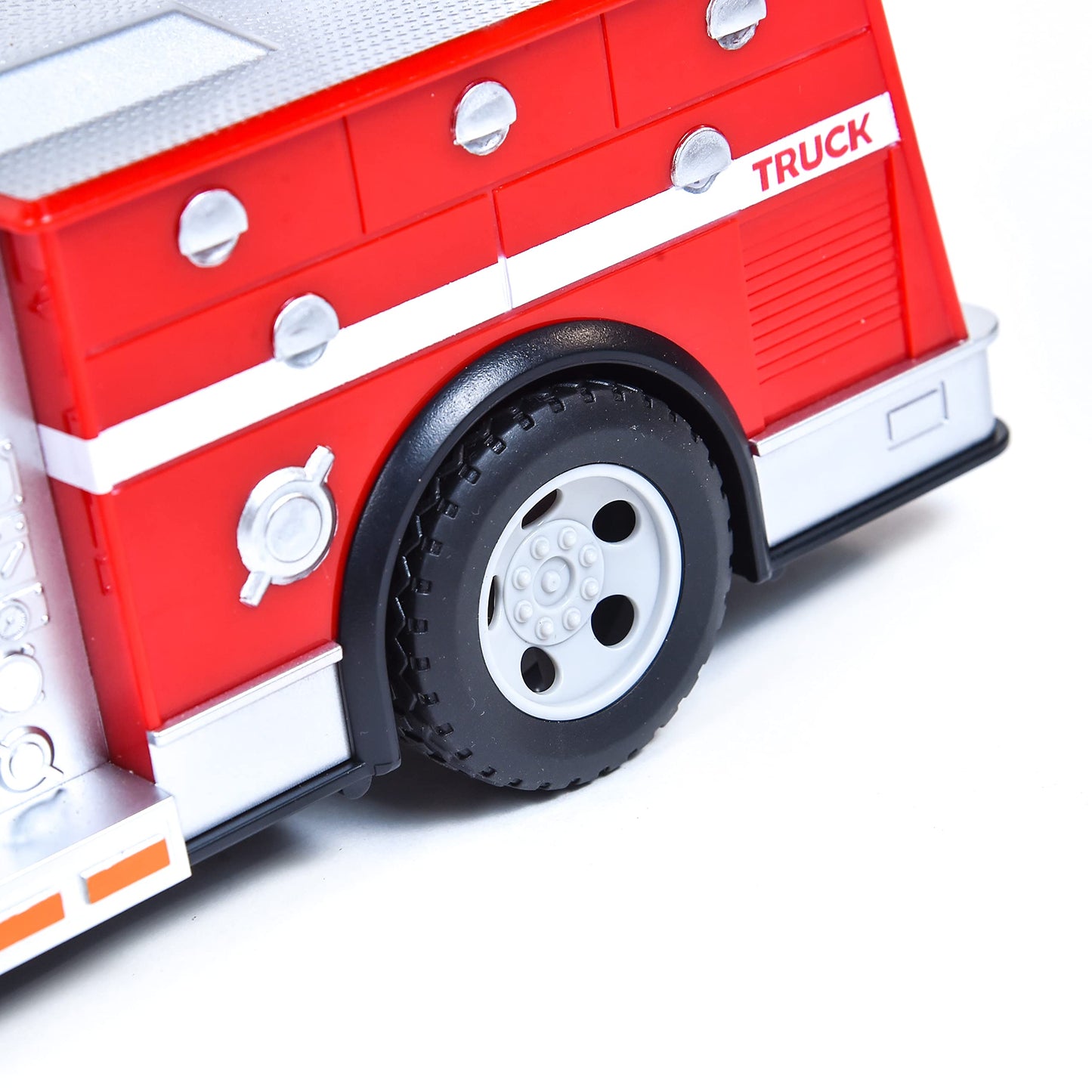 Sunny Days Maxx Action 12-inch Fire Truck – Lights, Ladder, Motorized Drive
