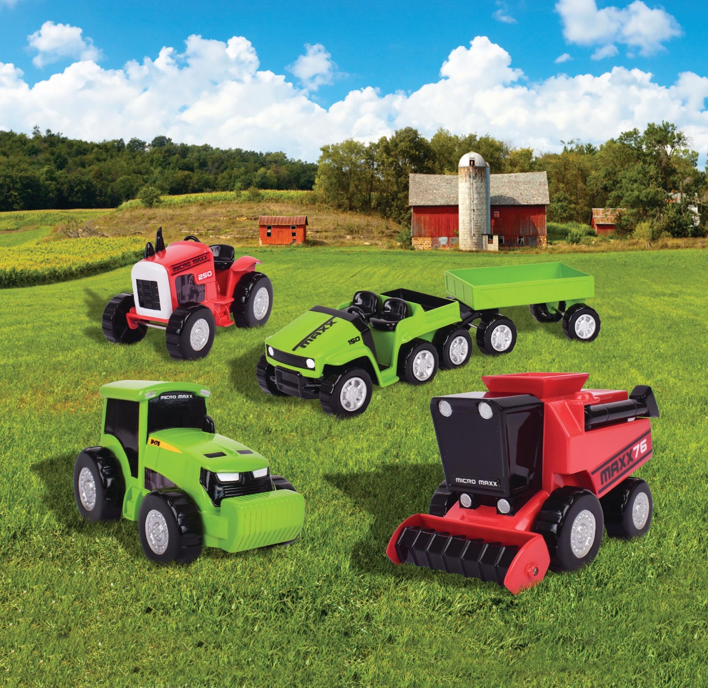 Maxx Action Farm Construction 5-Pack | Sunny Days Entertainment Toy Tractors