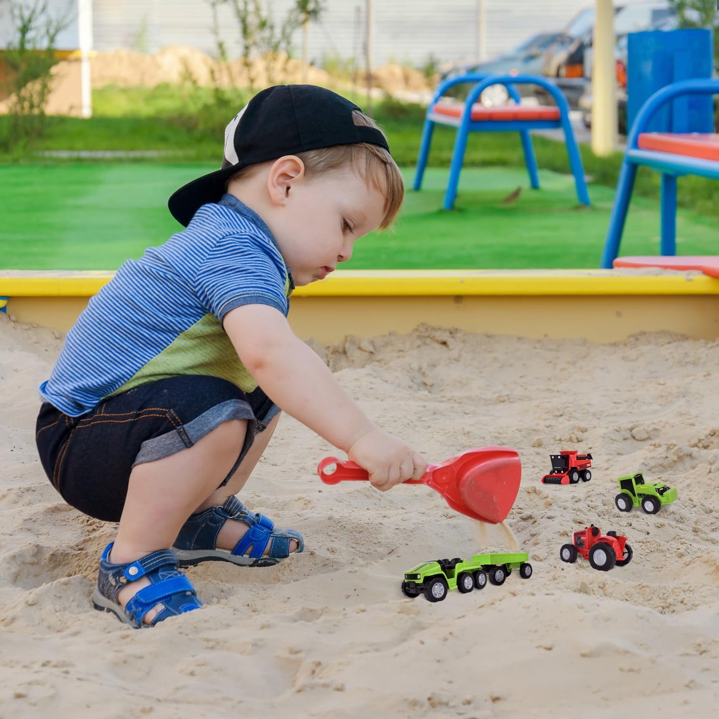 Maxx Action Farm Construction 5-Pack | Sunny Days Entertainment Toy Tractors