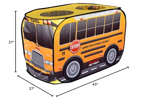 Sunny Days Entertainment Pop Up School Bus – Indoor Playhouse for Kids