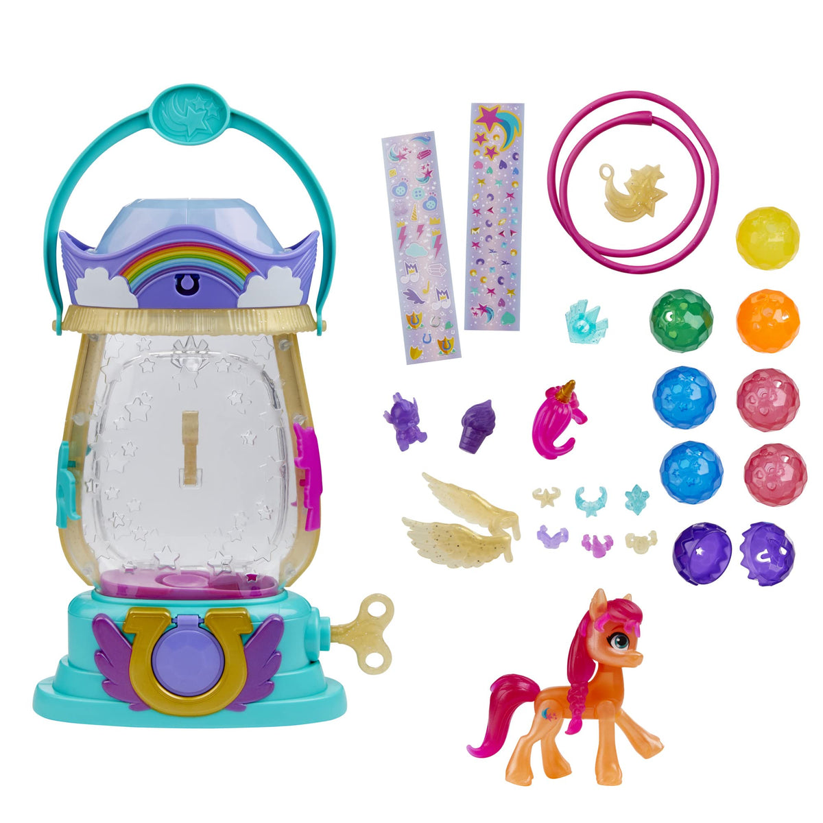 My Little Pony Sparkle Reveal Lantern Sunny Starscout – Light-Up Toy with 25 Pieces