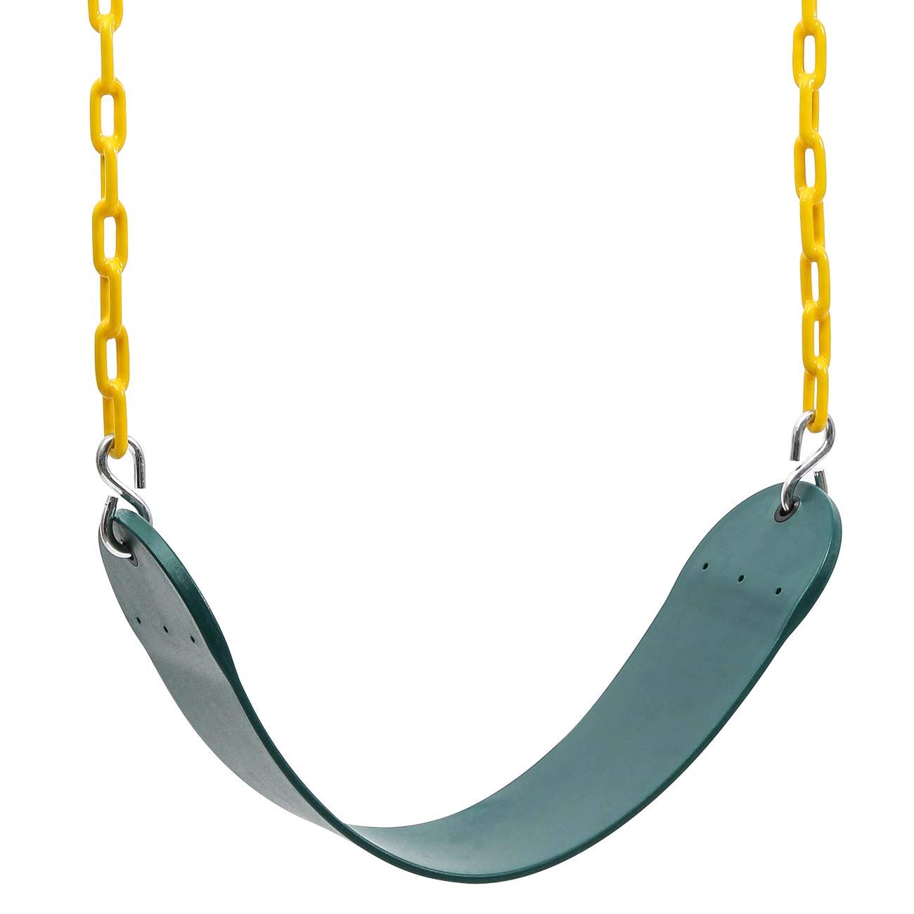 Sunnyglade 2-Pack Heavy-Duty Swing Seats with 66-inch Chains – 250 lb Capacity (Green)