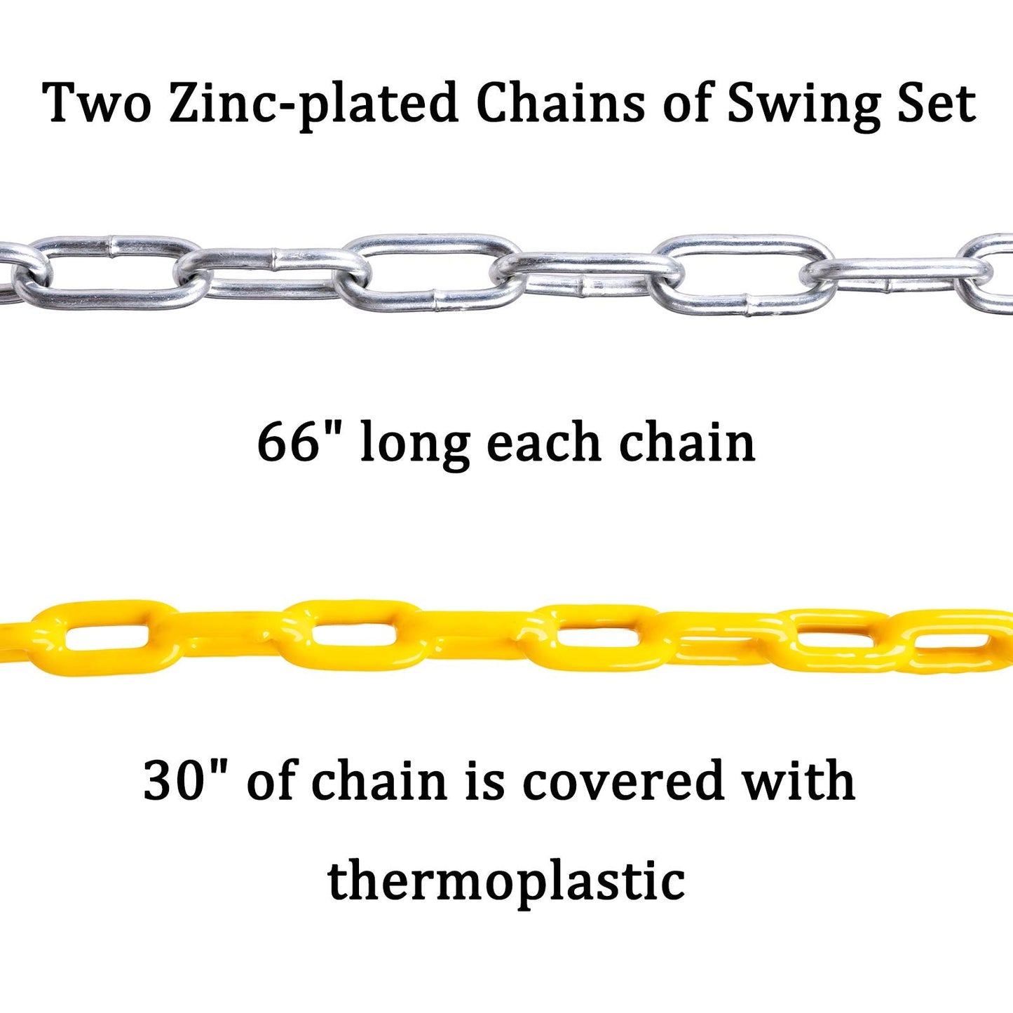 Sunnyglade Heavy-Duty Swing Seat with 66-Inch Chain – 250 lb Capacity, Green
