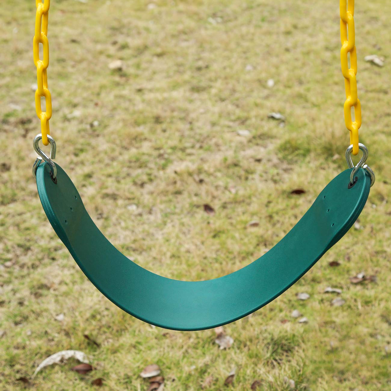 Sunnyglade 2-Pack Heavy-Duty Swing Seats with 66-inch Chains – 250 lb Capacity (Green)