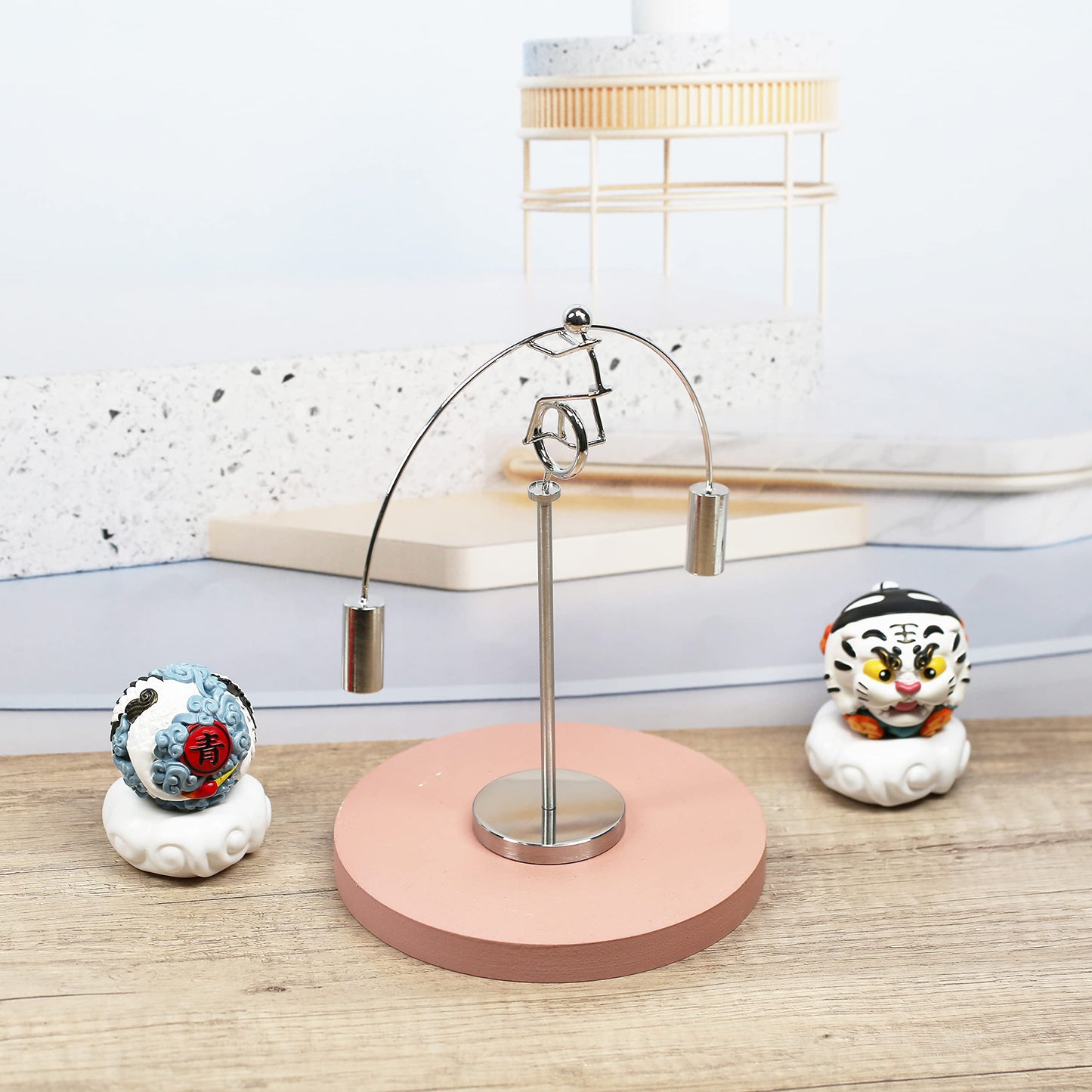 Sunnytech Unicycle Weightlifter — Kinetic Desk Toy & Balance Art (WJ143)