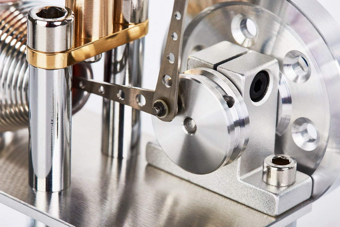 Sunnytech Hot Air Stirling Engine Model SC02M – Educational LED Demo Toy for Science & Classrooms