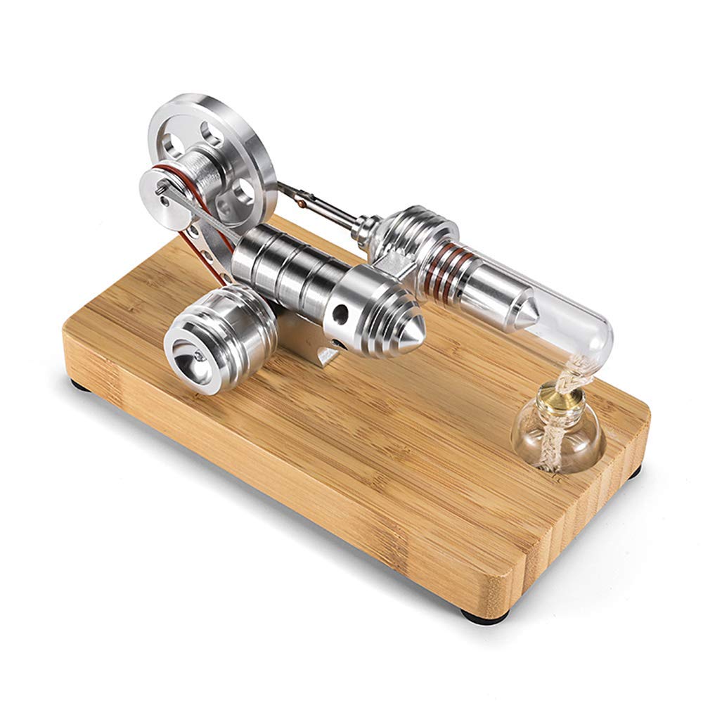 Sunnytech Hot Air Stirling Engine with Colourful LED | Educational Power Generator M14-03-S