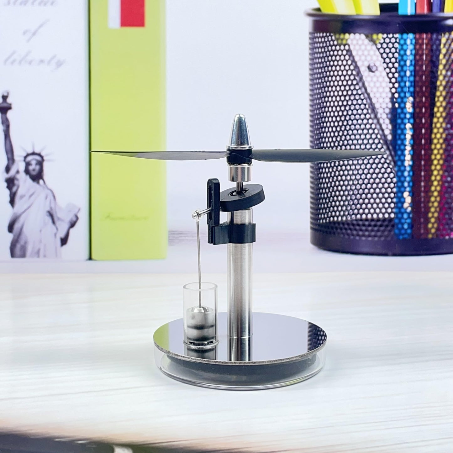 Sunnytech LT004 Mini Low-Temperature Stirling Engine — Educational Desk Model