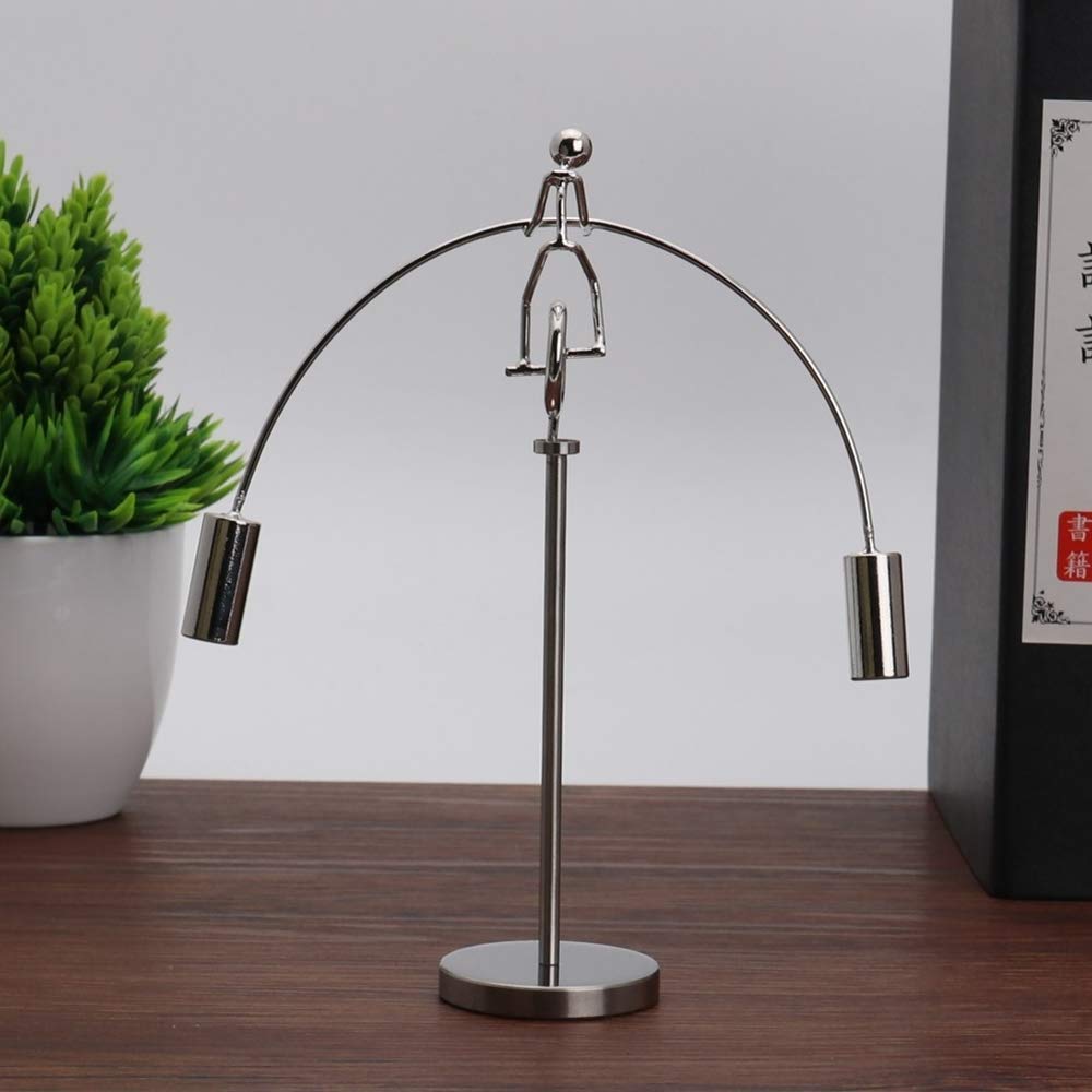 Sunnytech Unicycle Weightlifter — Kinetic Desk Toy & Balance Art (WJ143)