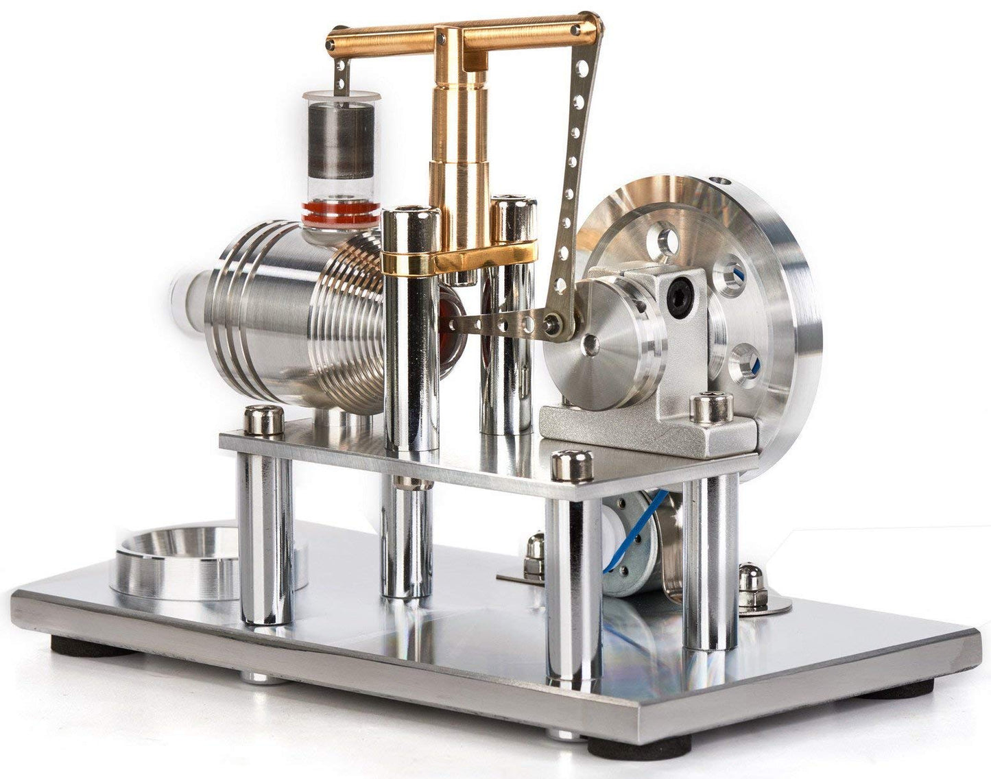 Sunnytech Hot Air Stirling Engine Model SC02M – Educational LED Demo Toy for Science & Classrooms