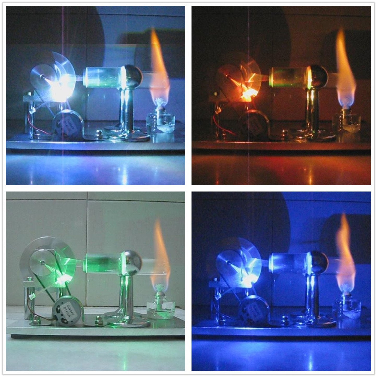 Sunnytech Hot Air Stirling Engine Motor with Multicolor LED - SC001