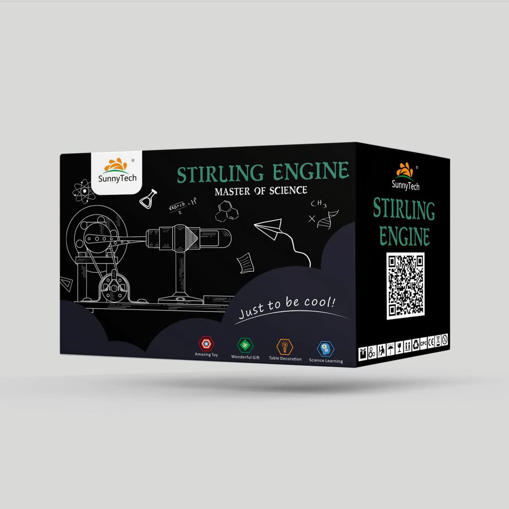 Sunnytech Hot Air Stirling Engine Motor with Multicolor LED - SC001