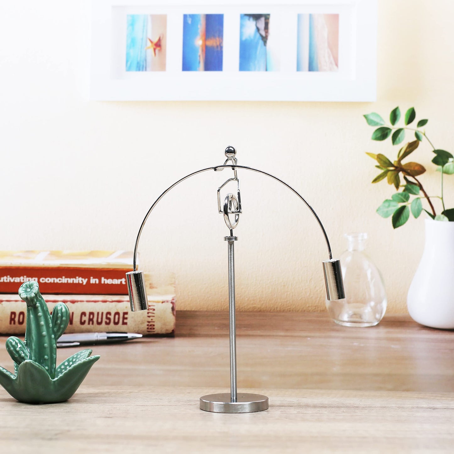 Sunnytech Unicycle Weightlifter — Kinetic Desk Toy & Balance Art (WJ143)