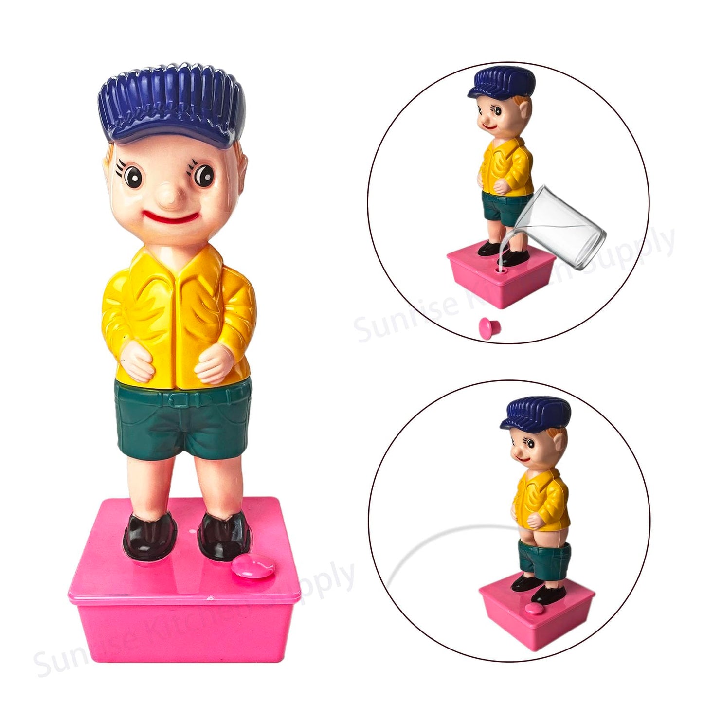 SUNRISE Wee Wee Squirting Boy - 7.5-Inch Kitchen Novelty Prop