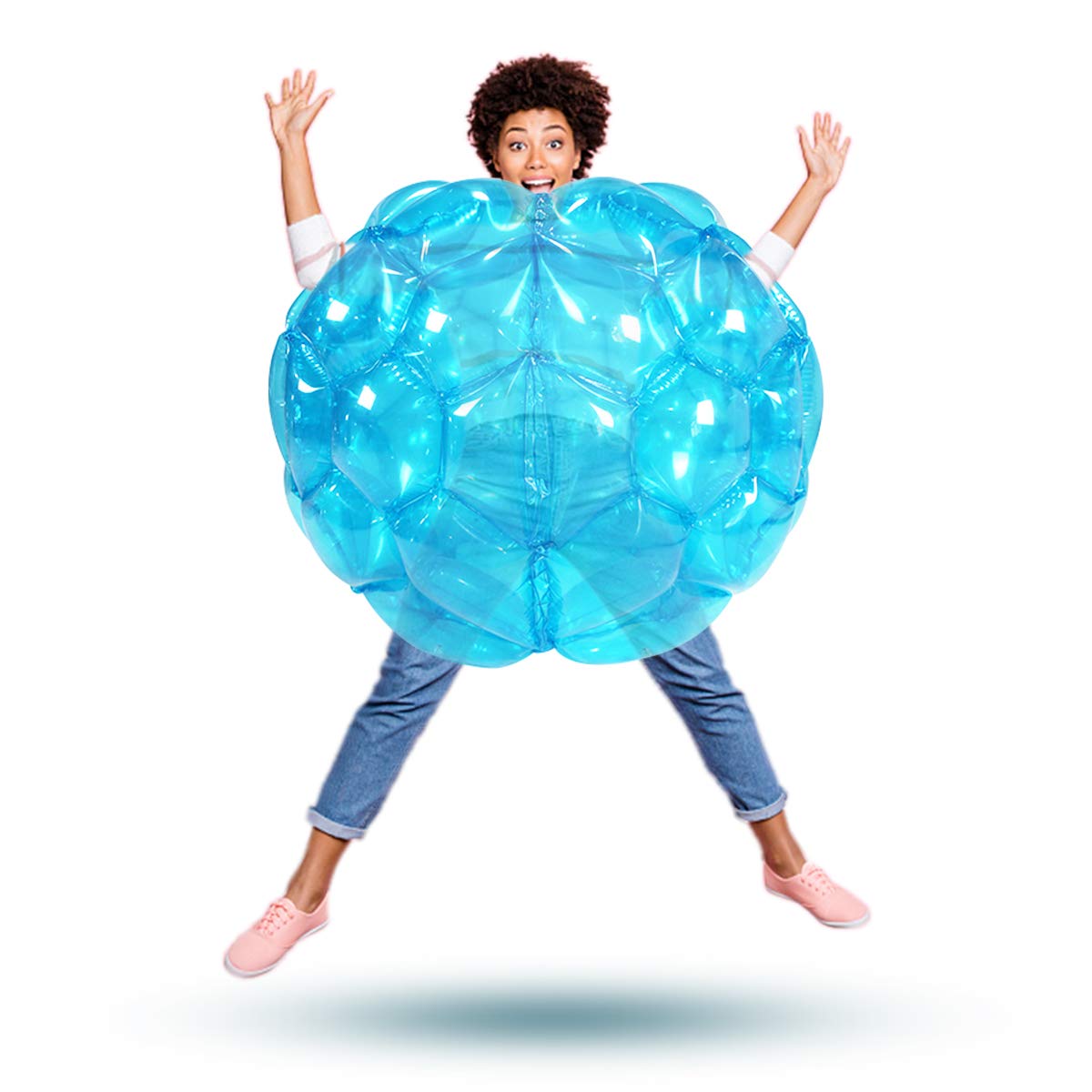 SUNSHINEMALL 2 Pack Inflatable Bumper Balls - Giant Zorb Ball Sumo Balls for Outdoor Fun