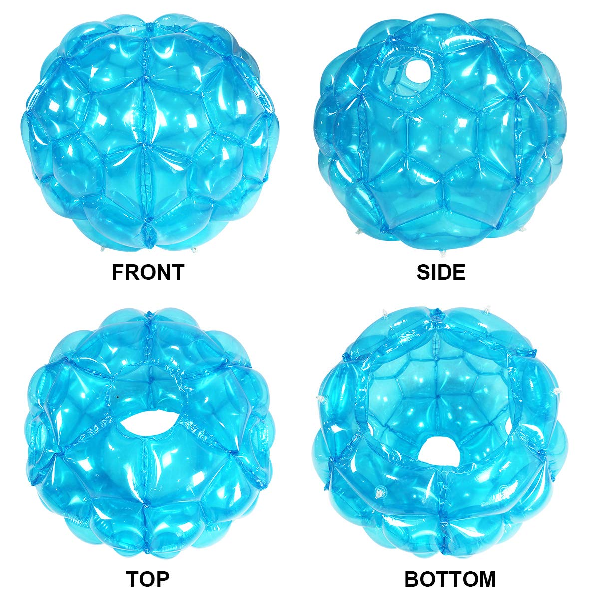 SUNSHINEMALL 2 Pack Inflatable Bumper Balls - Giant Zorb Ball Sumo Balls for Outdoor Fun