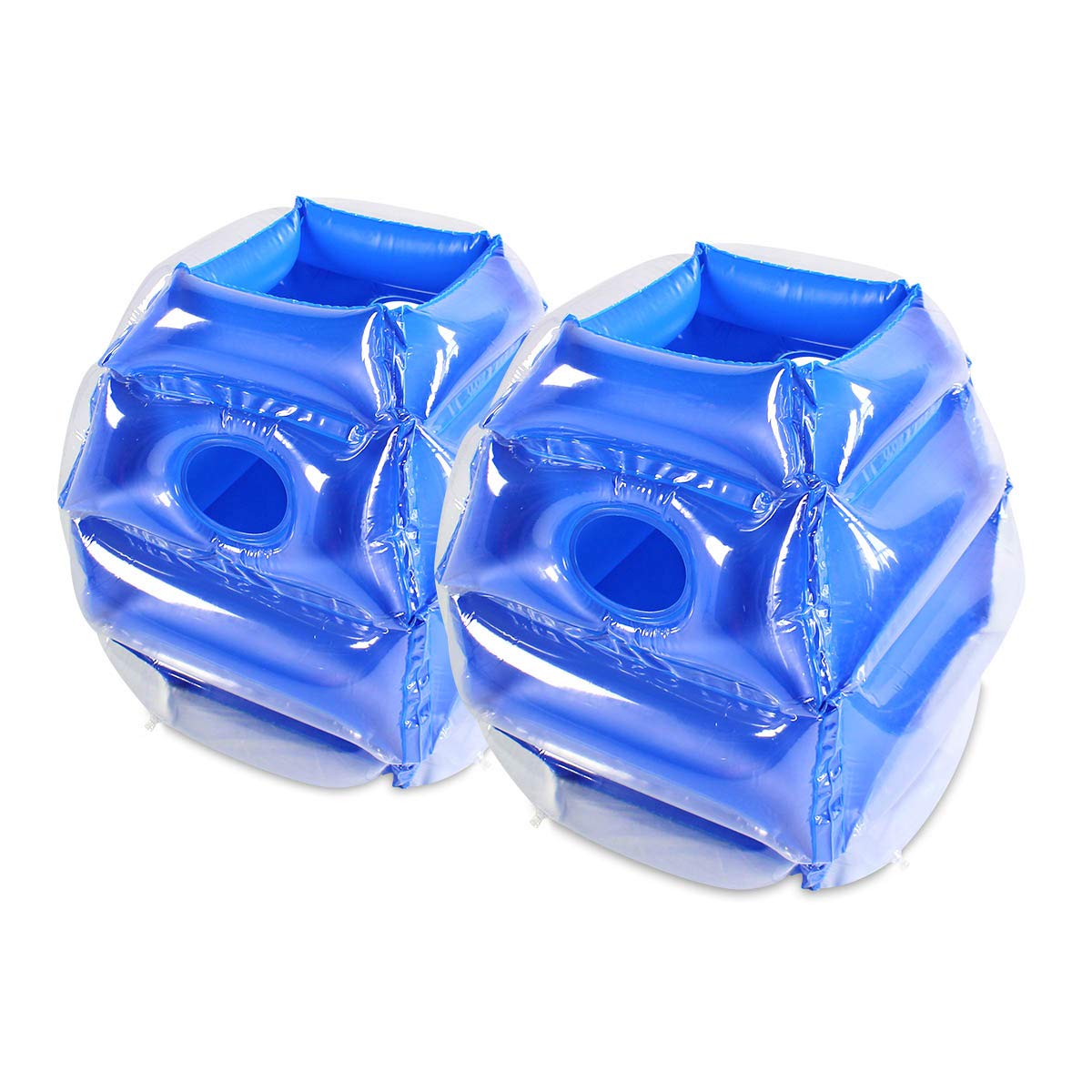 SUNSHINEMALL 2PC Sumo Balls 26inch – Heavy-Duty Inflatable Outdoor Bopper Toys (Blue & Pink)