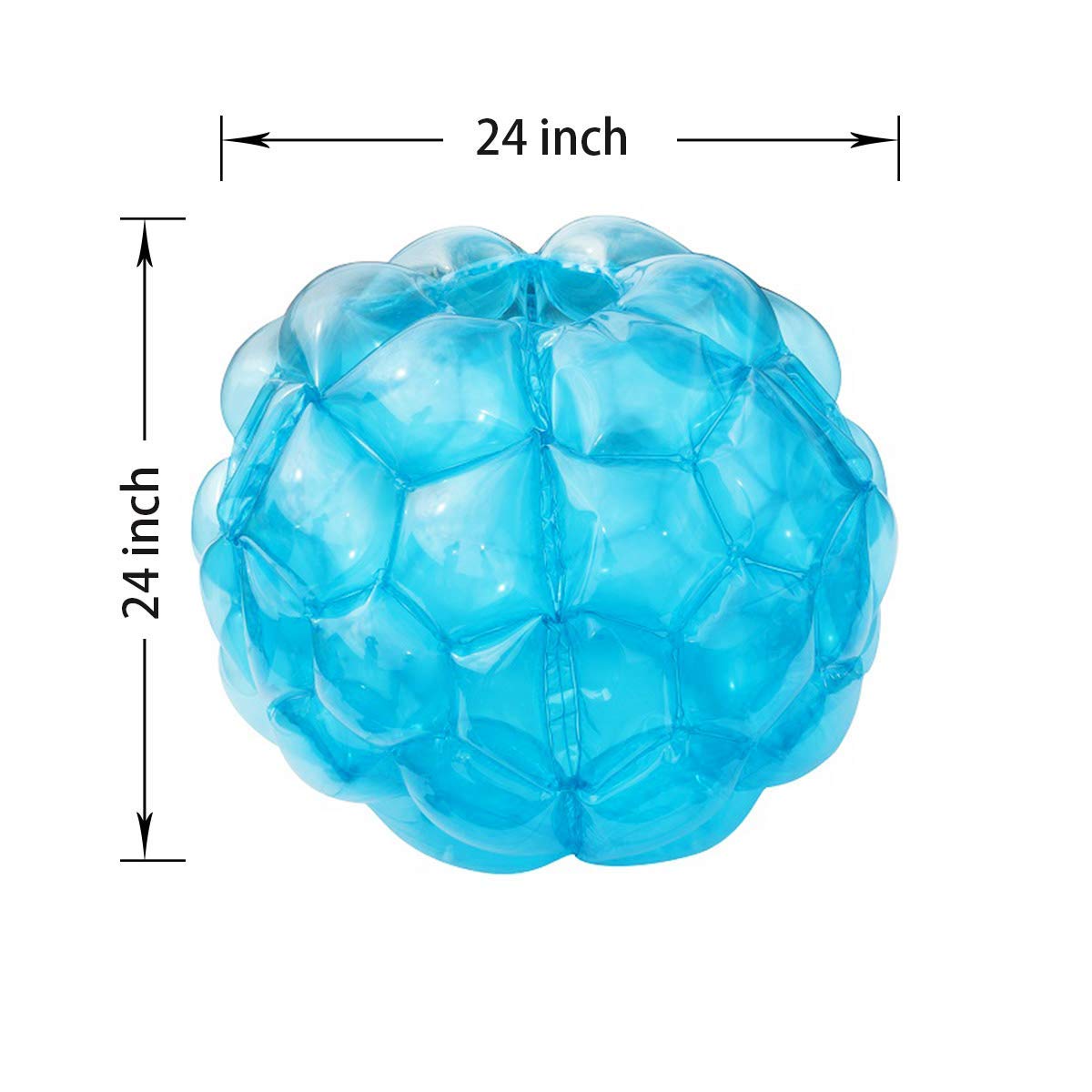 SUNSHINEMALL 2 PC Sumo Balls – Inflatable 24-Inch Blue Sumo Boppers for Outdoor Fun