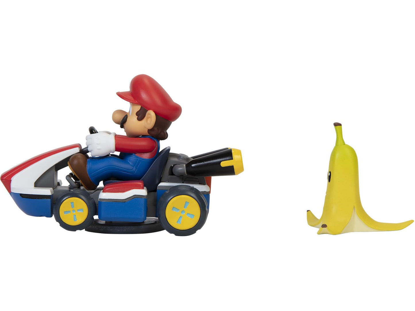 Super Mario Spin Out Mariokart – 360 Spin Wind-Up Racer + 2.5-Inch Mario Figure