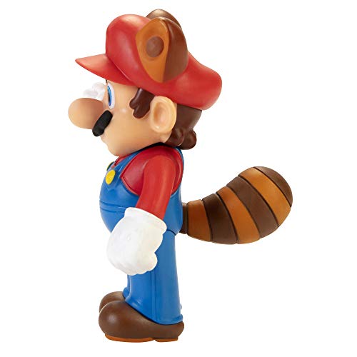 Super Mario Racoon Mario 2.5-Inch Collectible Figure | Poseable Toy for Fans and Collectors