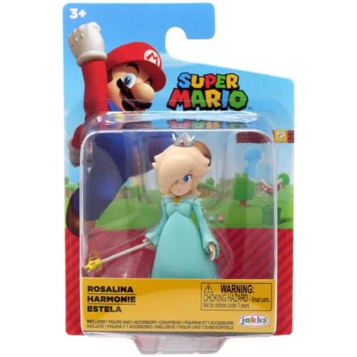 Super Mario Rosalina 2.5-Inch Mini Action Figure | Collectible Toy – Packaging May Vary