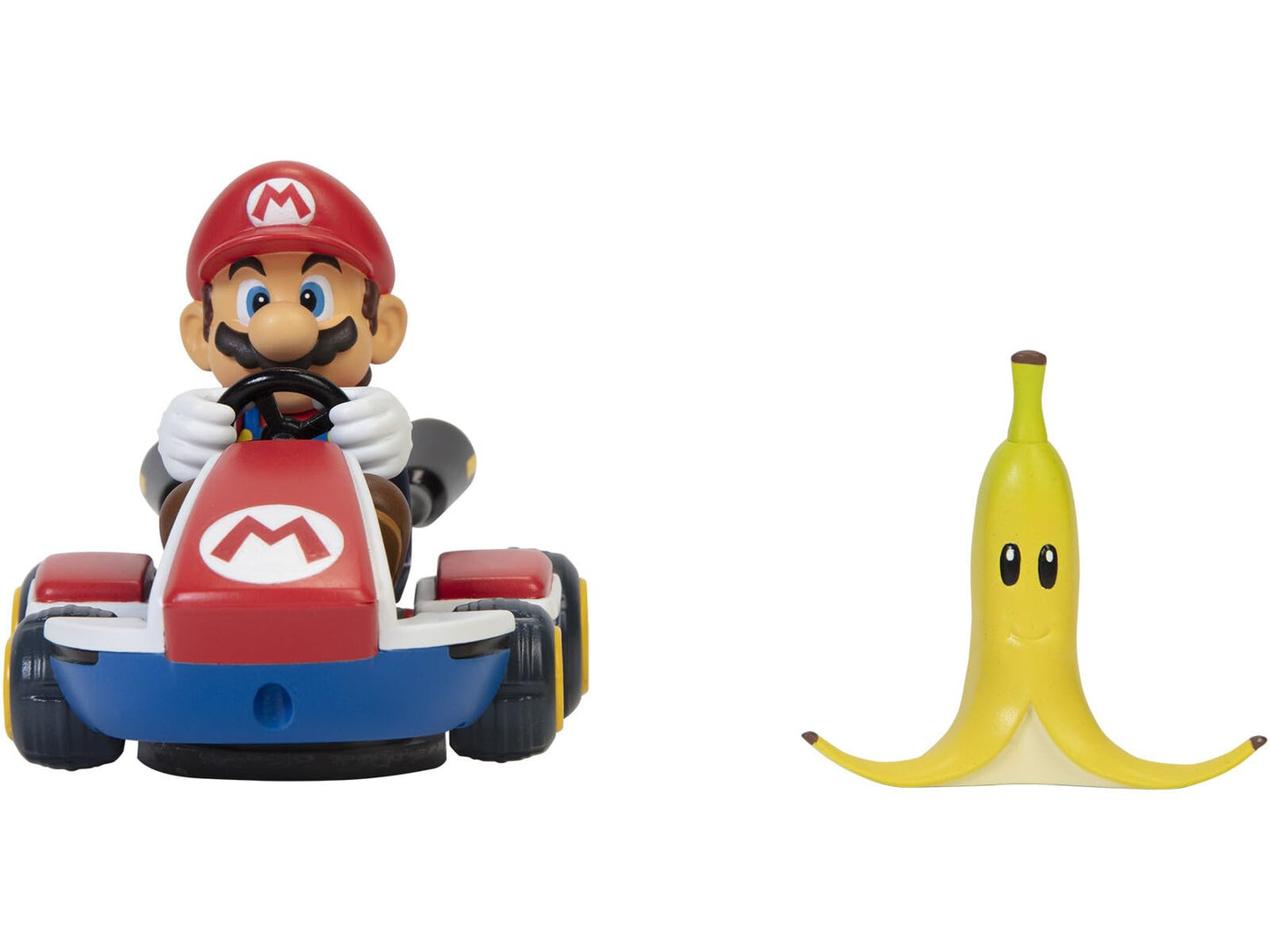 Super Mario Spin Out Mariokart – 360 Spin Wind-Up Racer + 2.5-Inch Mario Figure