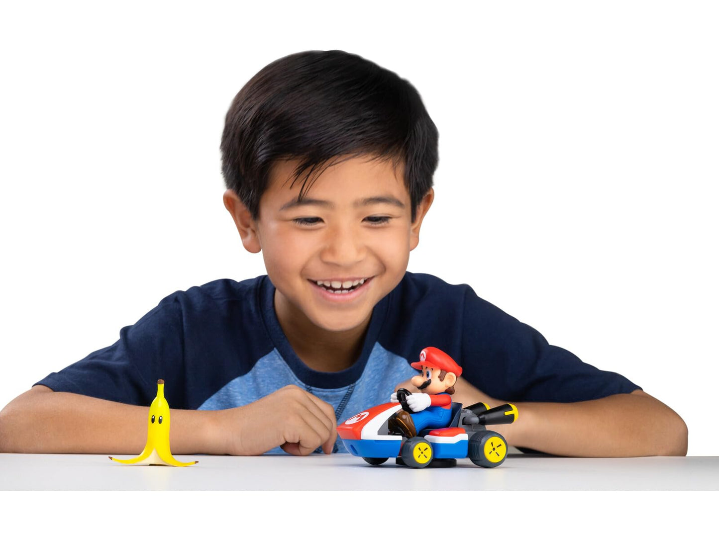 Super Mario Spin Out Mariokart – 360 Spin Wind-Up Racer + 2.5-Inch Mario Figure