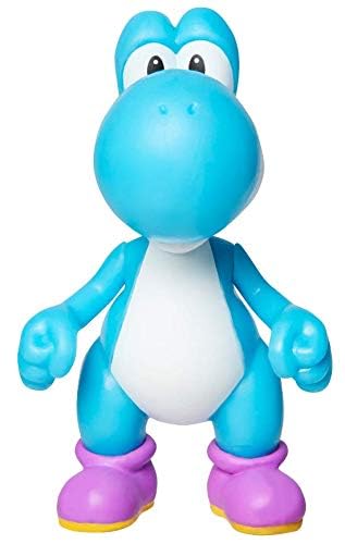 Super Mario Yoshi Action Figure 2.5-Inch – Light Blue Collectible Toy