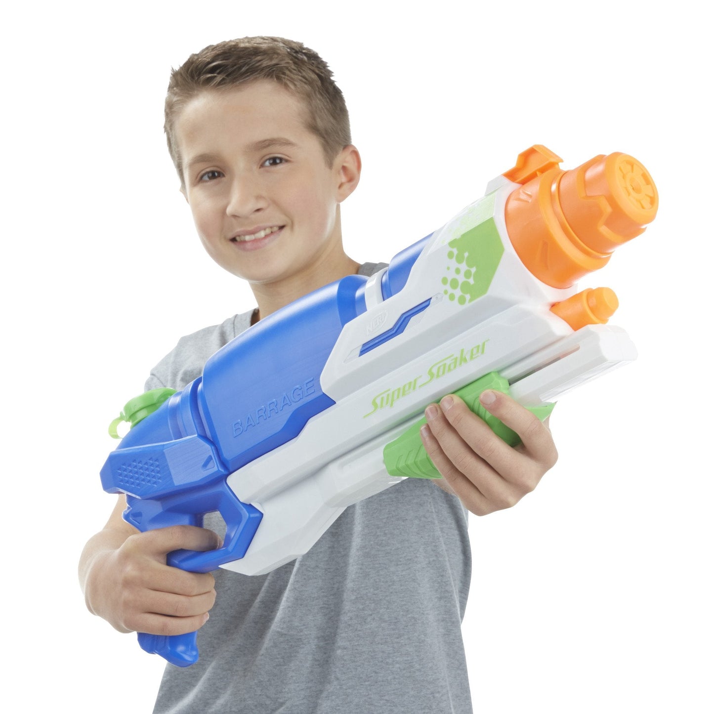 Nerf Super Soaker Barrage Soaker – 84 oz, 3 Modes, 38 ft Range