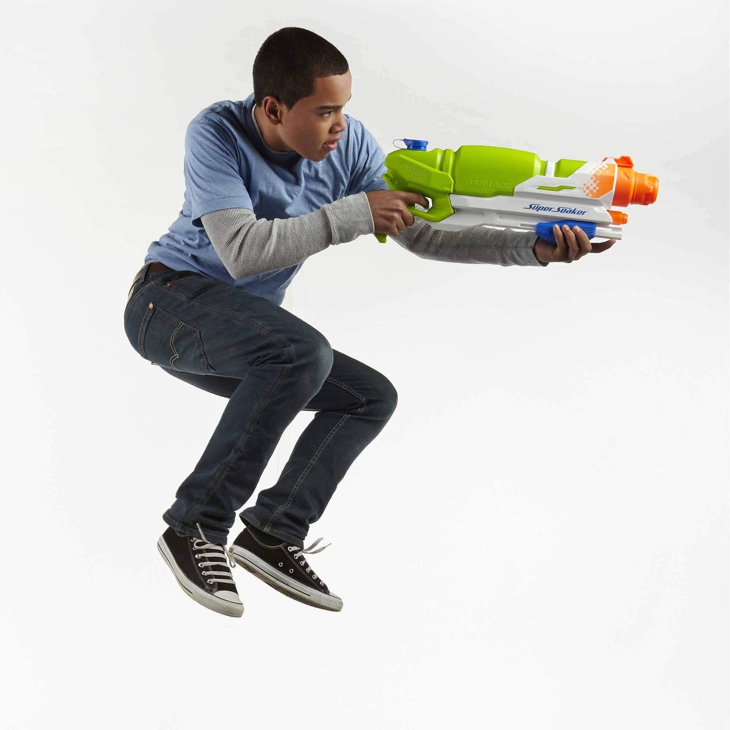 Nerf Super Soaker Barrage Soaker – 84 oz, 3 Modes, 38 ft Range