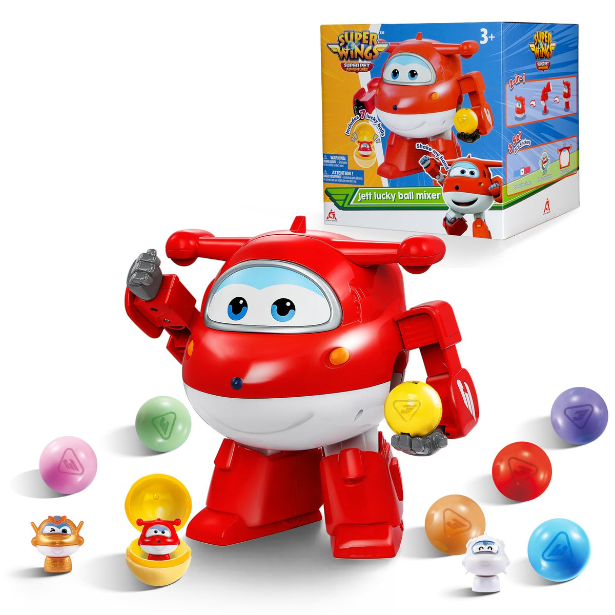 Super Wings Vending Machine Toy – Mini Gashapon with Balls & DIY Stickers