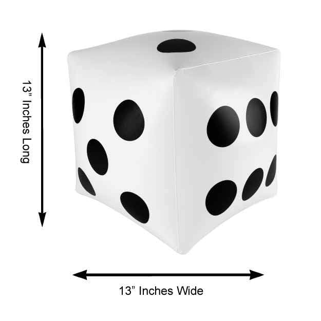 Super Z Outlet 13-Inch Giant Inflatable Dice – Pool & Beach Party Toys (Pack of 2)