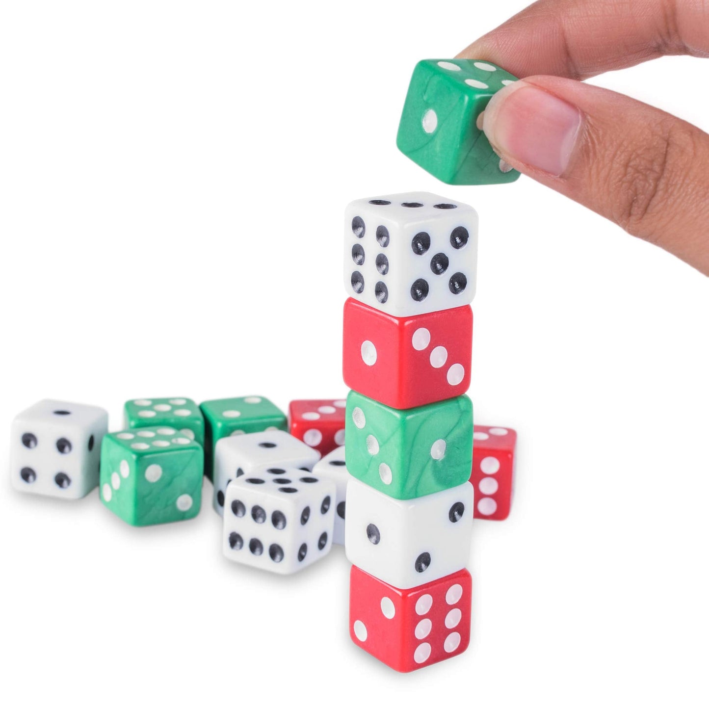 Super Z Outlet Standard 16mm Dice Set – Multicolor 18pc