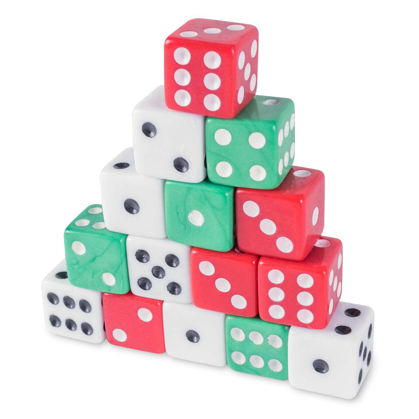 Super Z Outlet Standard 16mm Dice Set – Multicolor 18pc