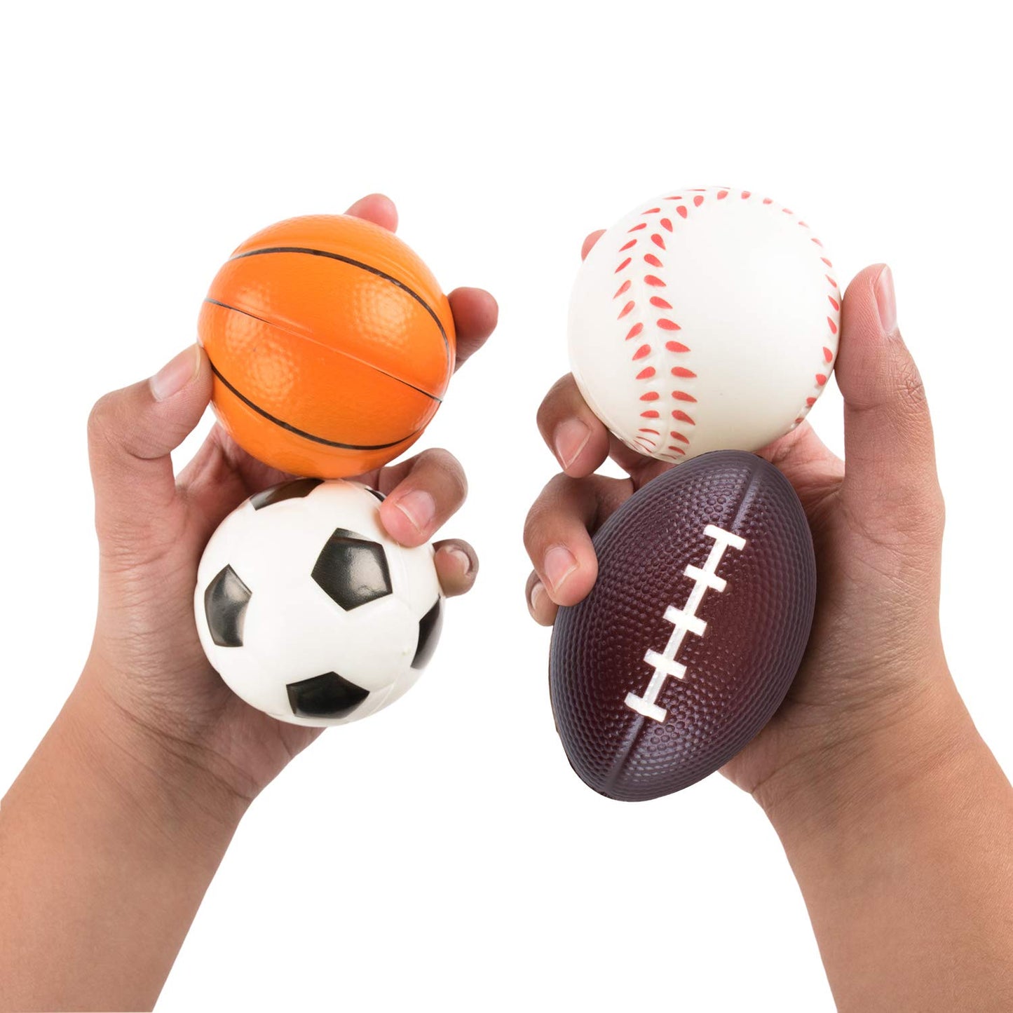 Super Z Outlet Mini Foam Sports Balls – 24 Pack for Kids & Adults