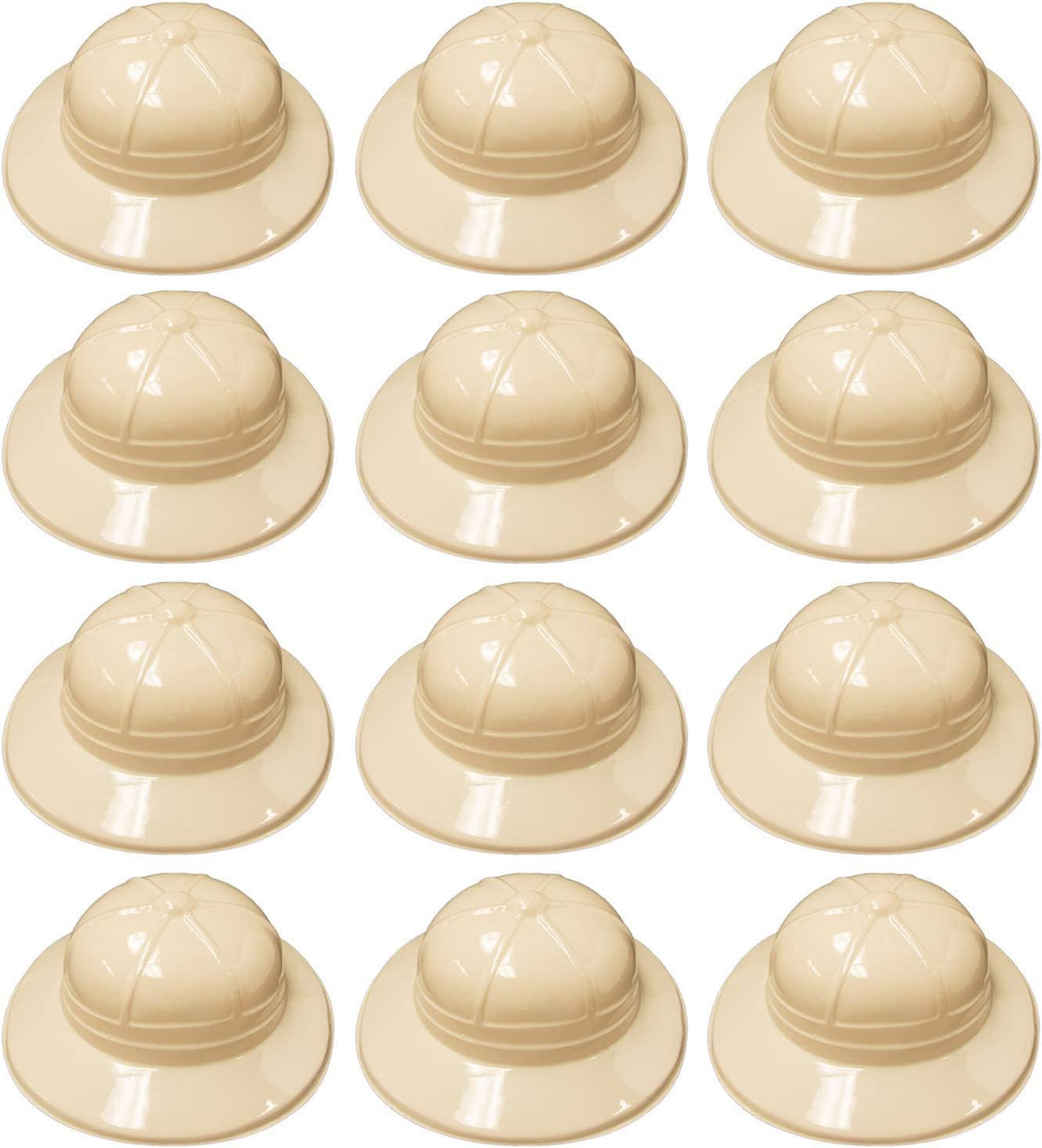 Super Z Outlet Safari Party Hats – Plastic Jungle Explorer Pith Hats (12)
