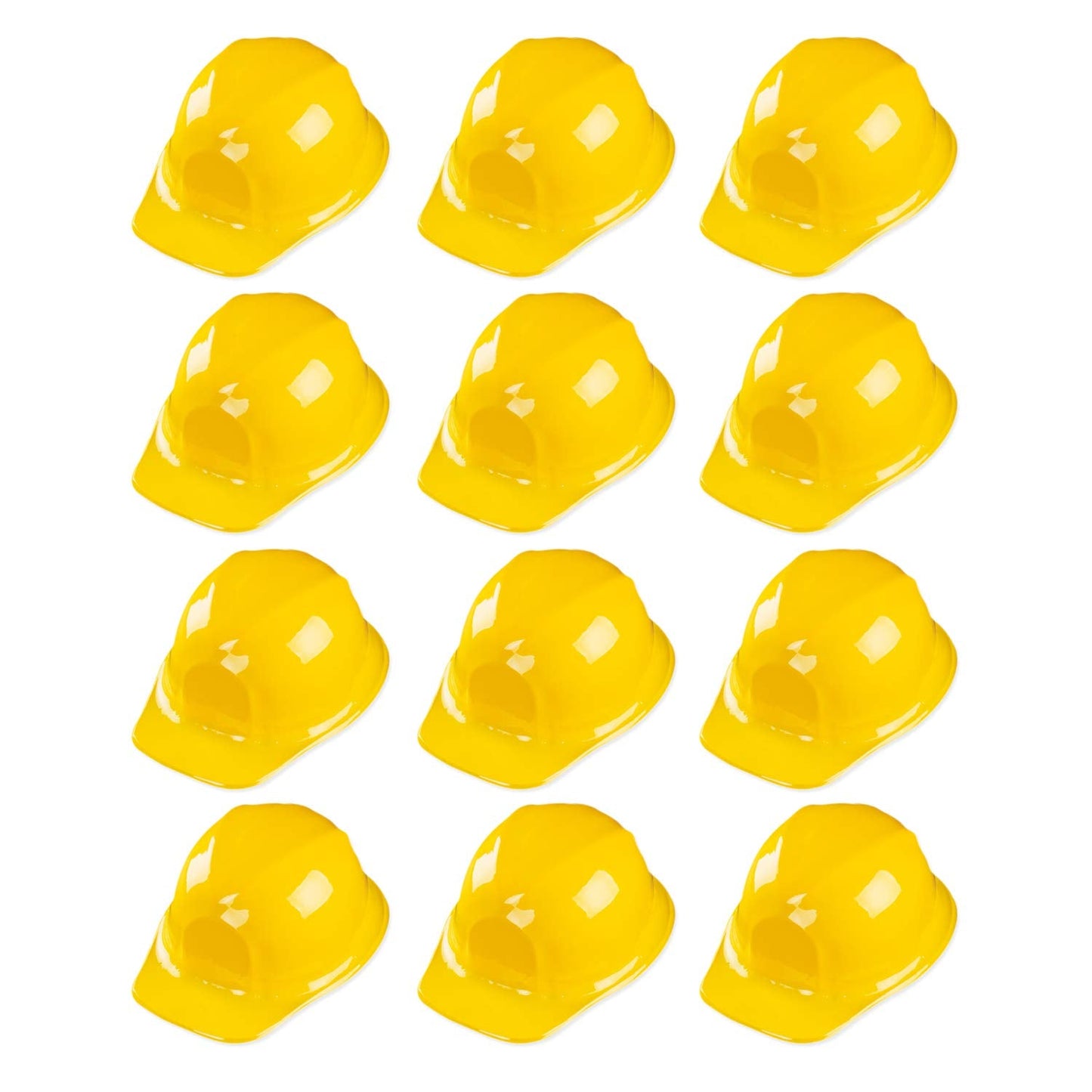 Super Z Outlet 12 Pack Yellow Construction Hats – Party Props & Dress-Up Hats for Kids & Adults