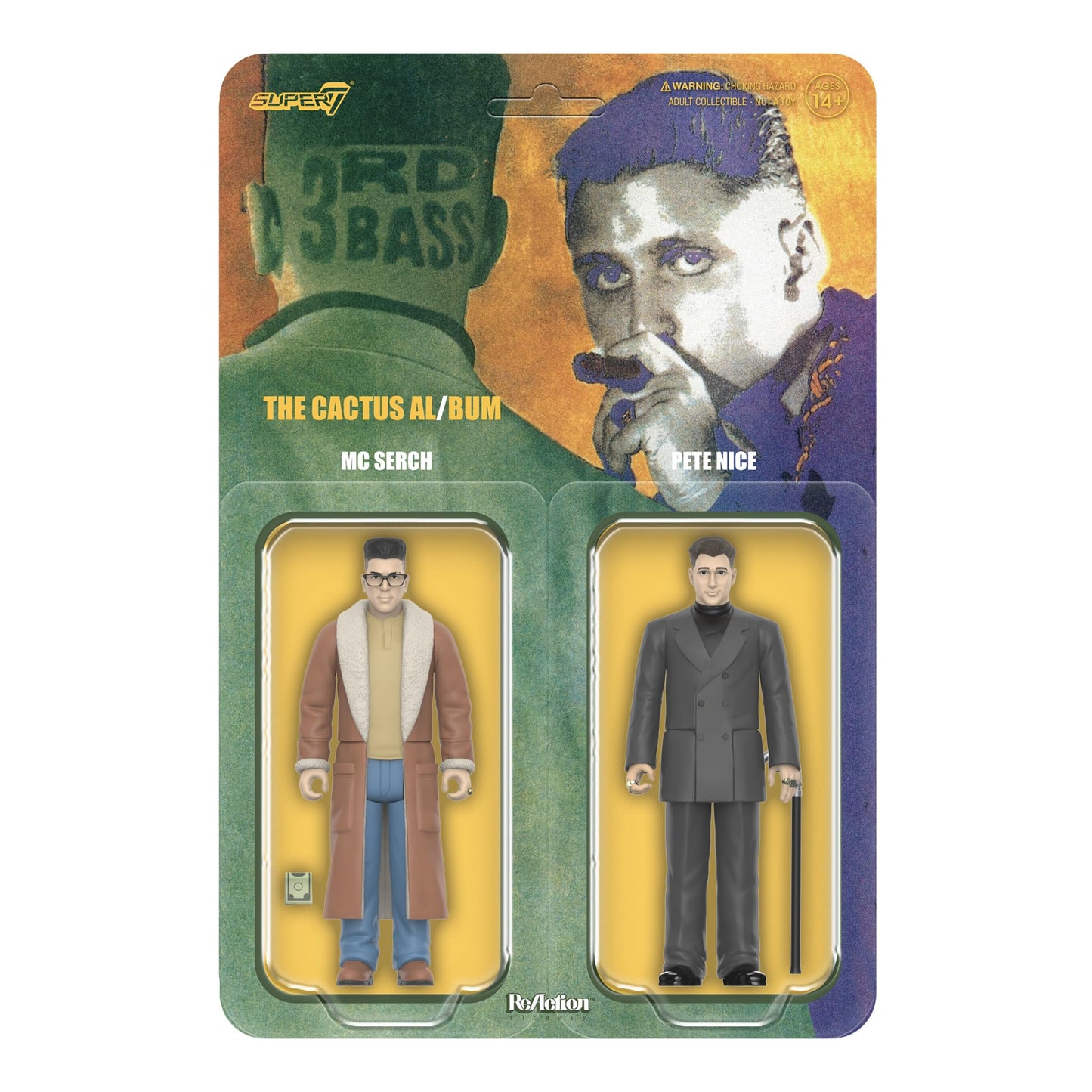 Super7 3rd Bass Pete Nice & M.C. Serch 3.75-Inch ReAction 2-Pack with Accessories