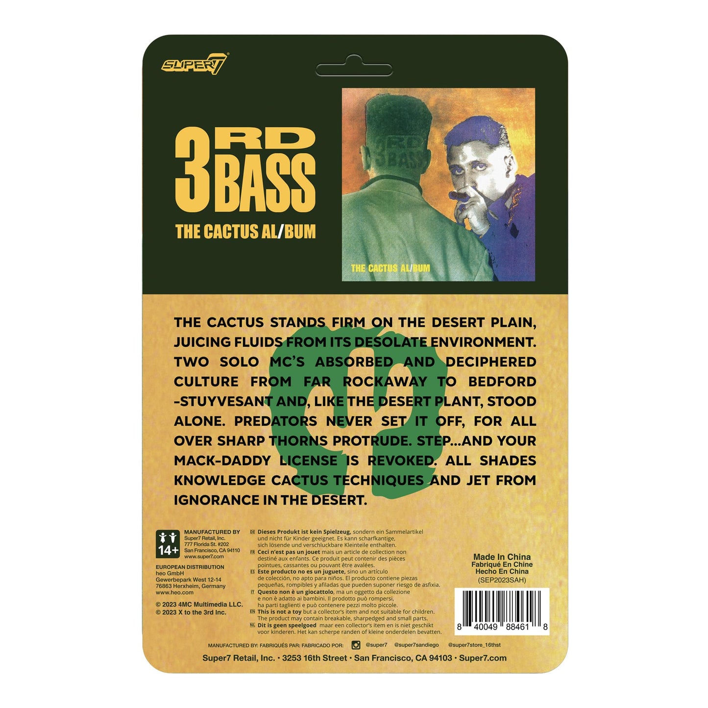 Super7 3rd Bass Pete Nice & M.C. Serch 3.75-Inch ReAction 2-Pack with Accessories