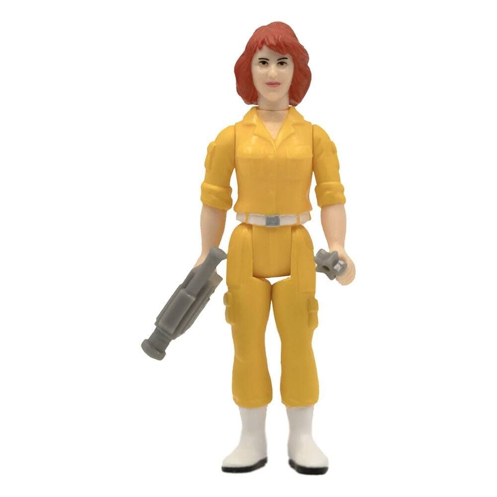 Super7 April O'Neil TMNT 3.75-Inch ReAction Figure - Card Back with Camcorder & Shuriken