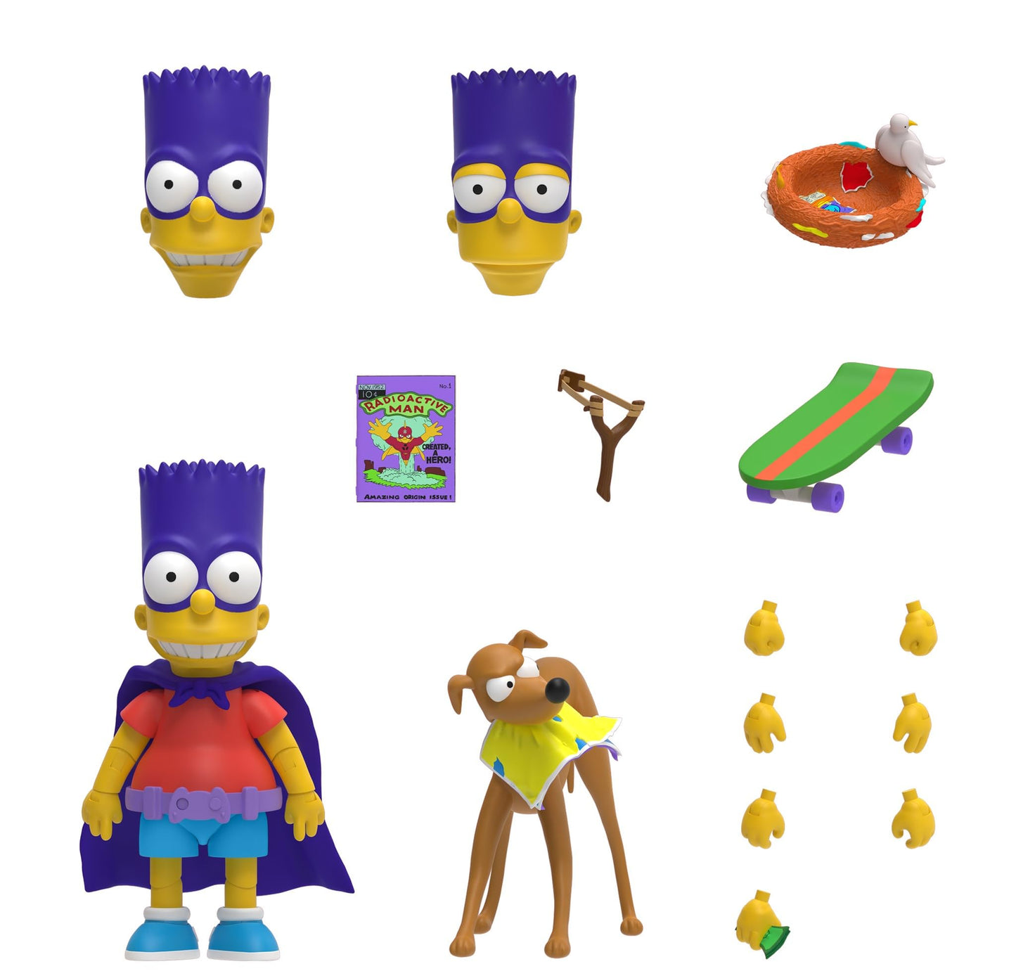 Super7 Ultimates Bartman - 7" The Simpsons Action Figure with Accessories