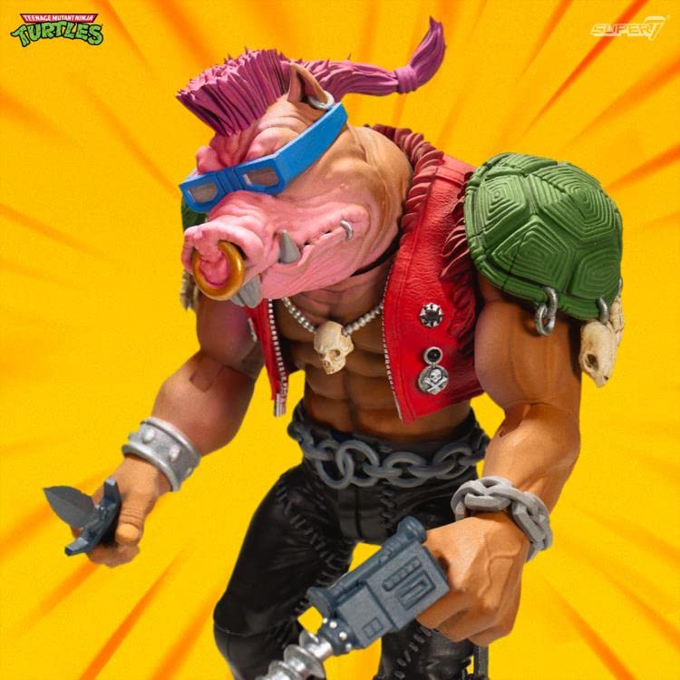 Super7 Bebop Ultimates Action Figure – TMNT 7-Inch Collectible (Multicolor)