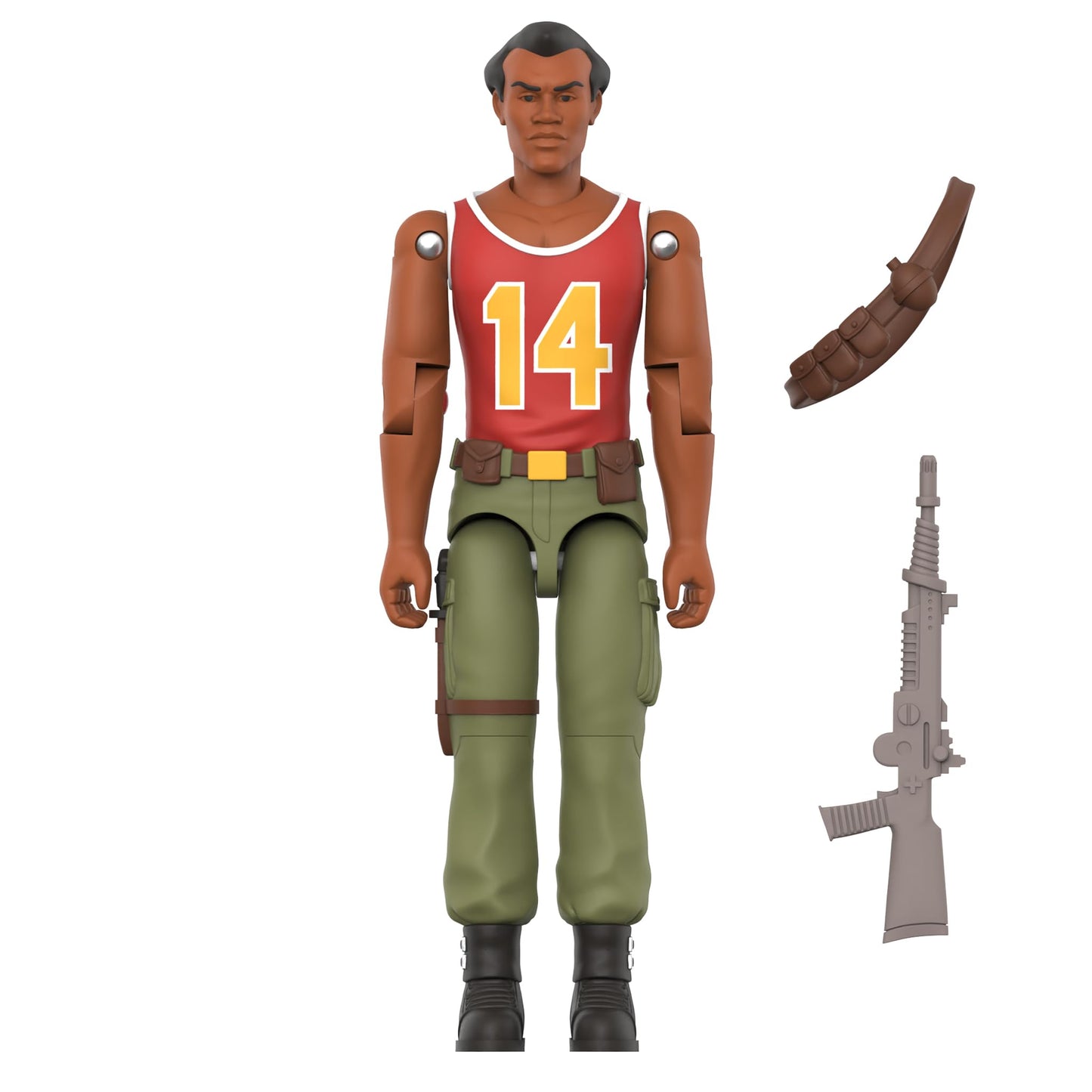 Super7 Reaction+ G.I. Joe Big Lob 3.75 inch Action Figure with Bandolier and Laser Blaster | Retro Collectibles