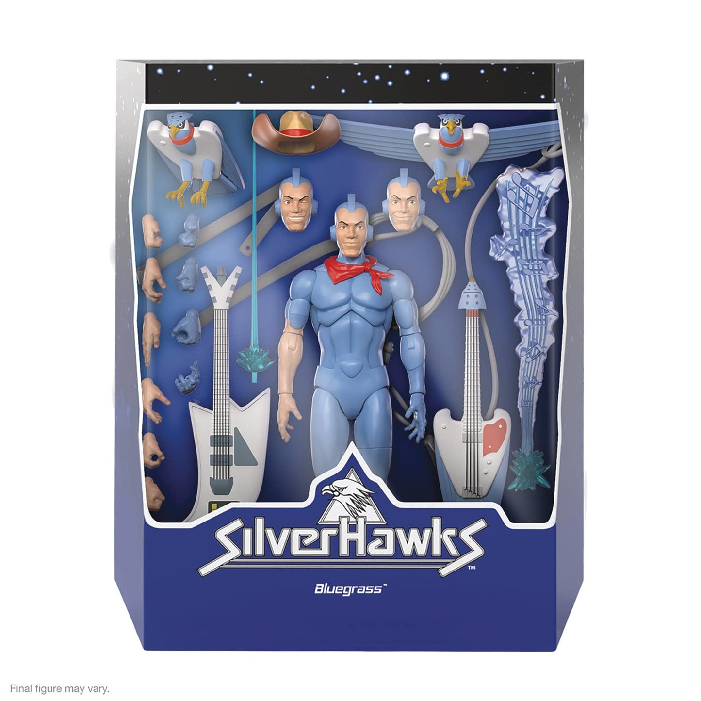 Super7 SilverHawks ULTIMATES Wave 2 Bluegrass Action Figure – 7in Premium Collectible