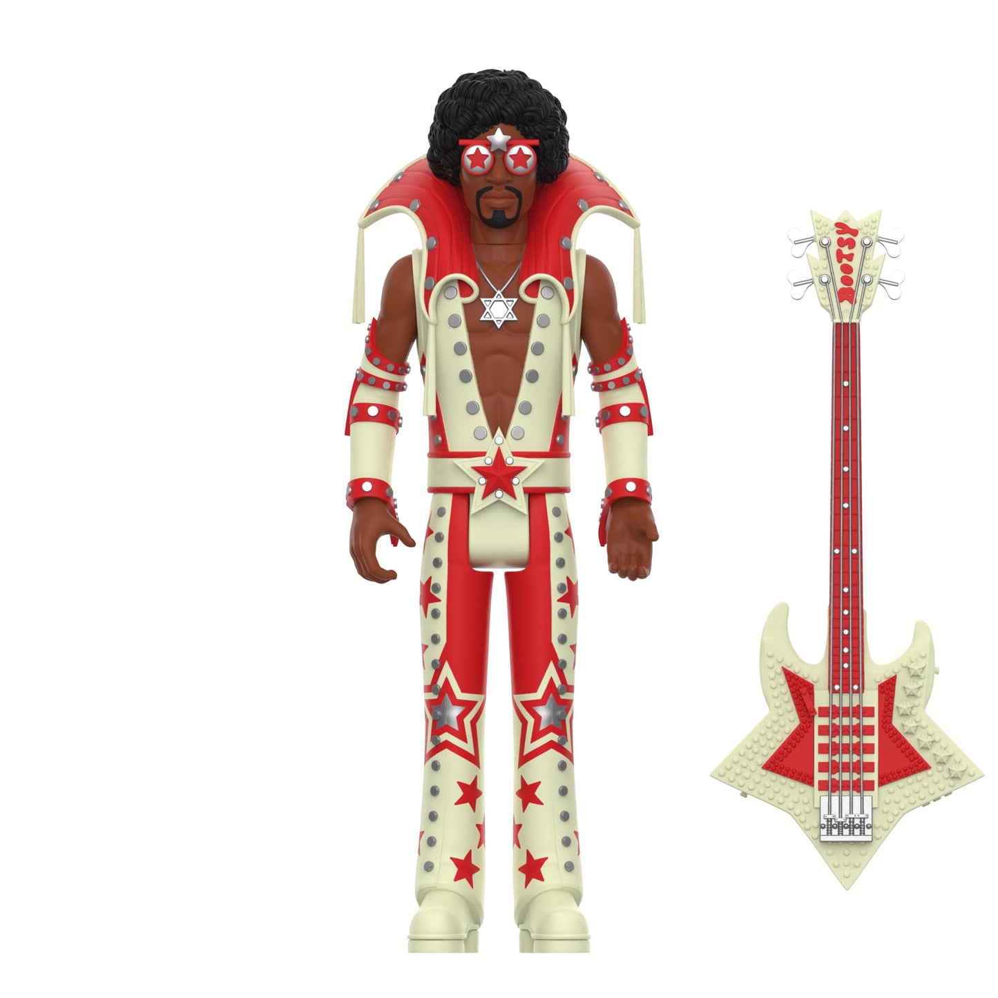 Super7 Bootsy Collins Glow – 3.75-Inch Glow Figure with Star Bass Accessory