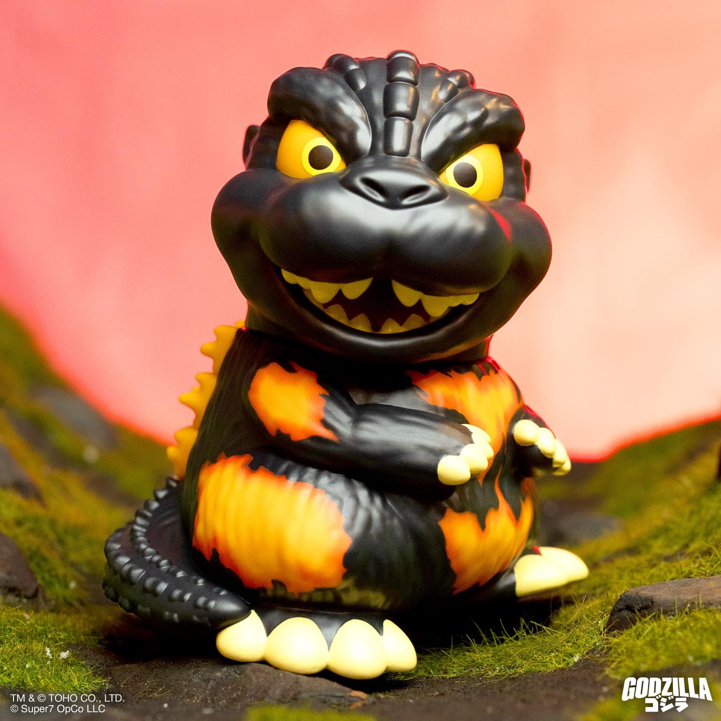Super7 Burning Godzilla '95 FUN! FUN! 5-Inch Vinyl Figure – Toho Godzilla Collectible Toy