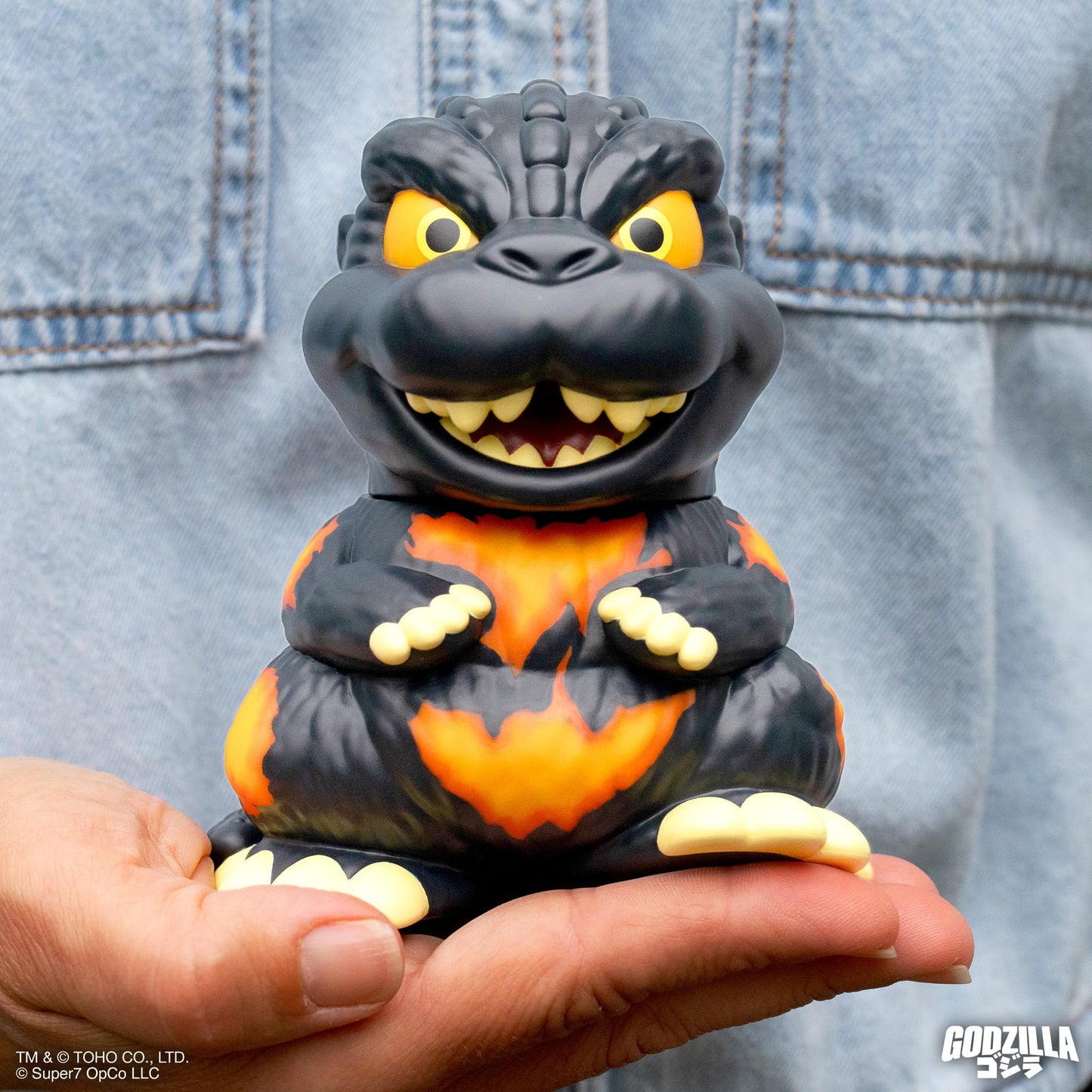Super7 Burning Godzilla '95 FUN! FUN! 5-Inch Vinyl Figure – Toho Godzilla Collectible Toy