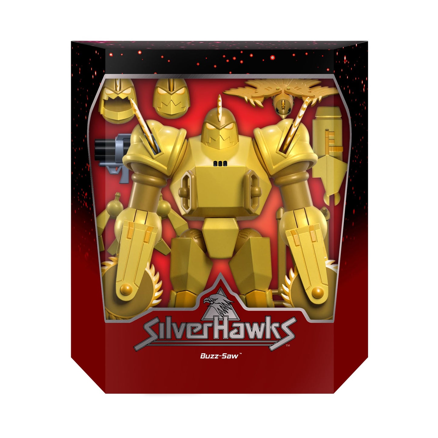 Super7 ULTIMATES! Buzz-Saw — 8-Inch SilverHawks Action Figure with Accessories