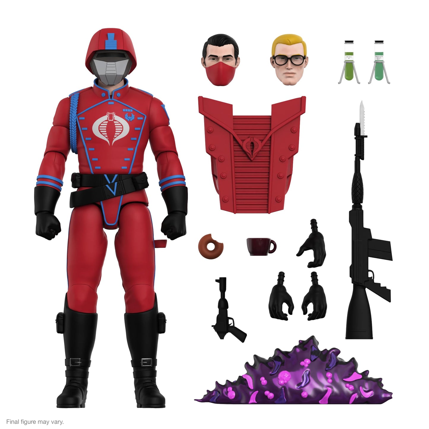 Super7 Ultimates! Cobra Crimson Guard – 7-Inch G.I. Joe Action Figure with Accessories
